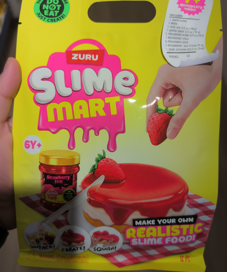 Zuru Slime Mart Small Shopping Bag Strawberry Cheesecake ,Bulk