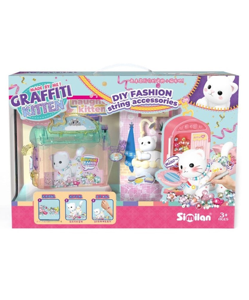 Made By Me! Graffiti Kitten DIY Fashion String Accessories