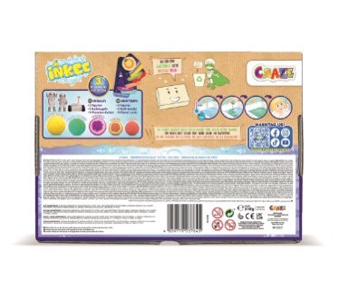 CRAZE iNKEE SPACE 5 Bath Bombs & 3 Surprise Figures Set