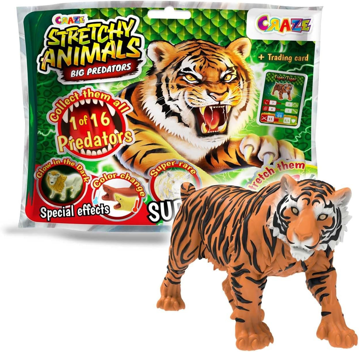 CRAZE Stretchy Animals Big Predators Surprise Bag