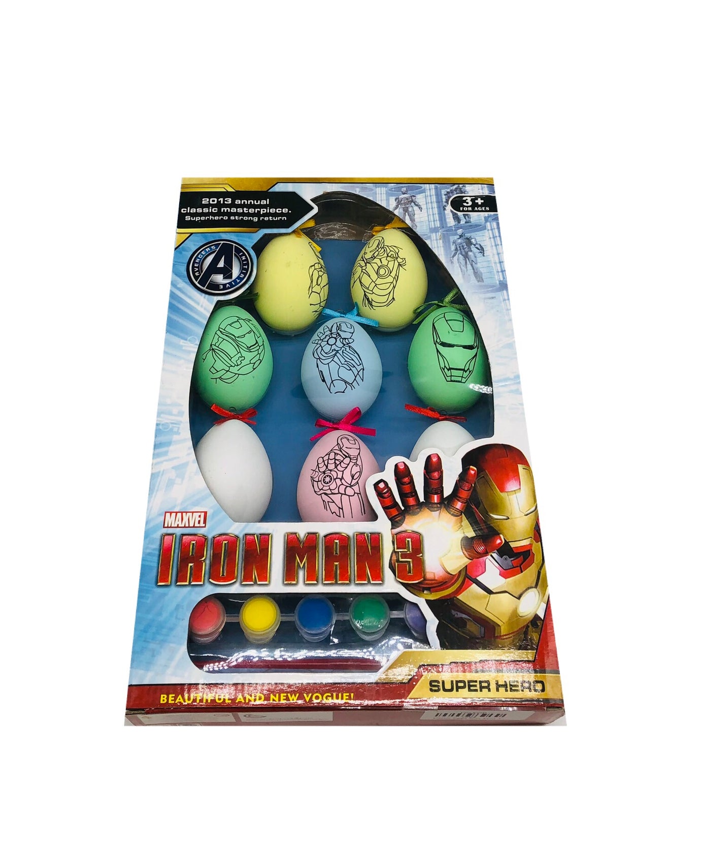 MAXVEL IRON MAN 3 Superhero Egg Decorating Set