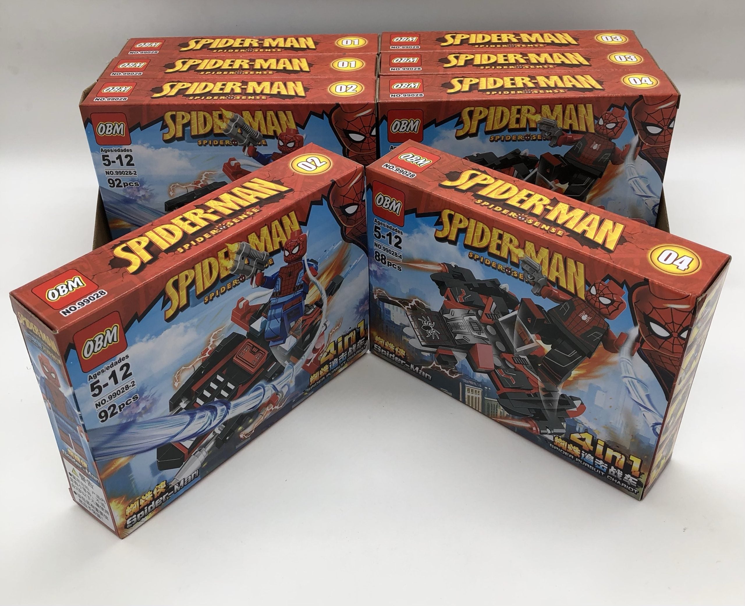 OBM Spider-Man Spider Sense 4-in-1 Spider Pursuit Chariot Building Set