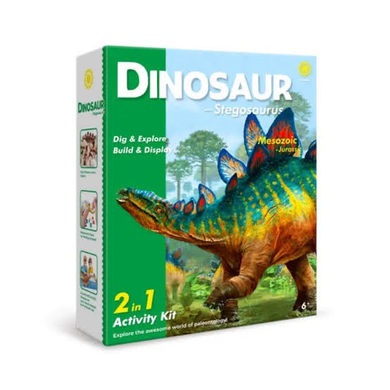 Drilling kit for the game of digging and exploring dinosaurs