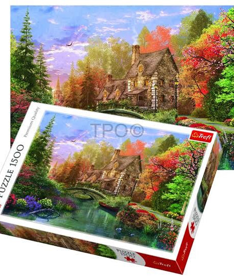 Trefl 1500 Piece Puzzle: Mountain Lake Reflection