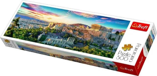 Trefl Panorama Puzzle 500: Acropolis at Sunset