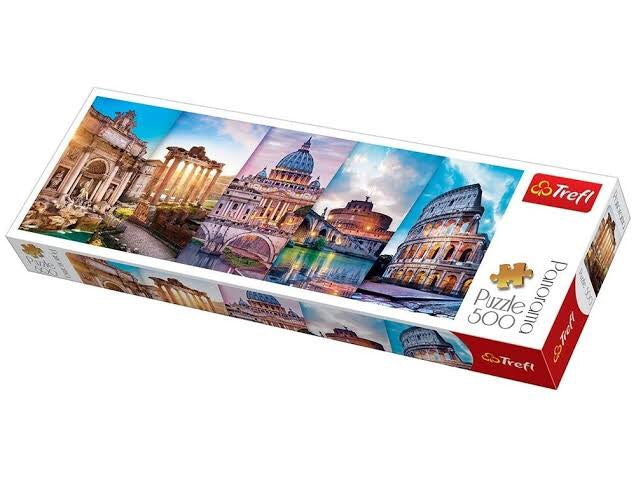 Trefl Panorama Puzzle 500: Acropolis at Sunset