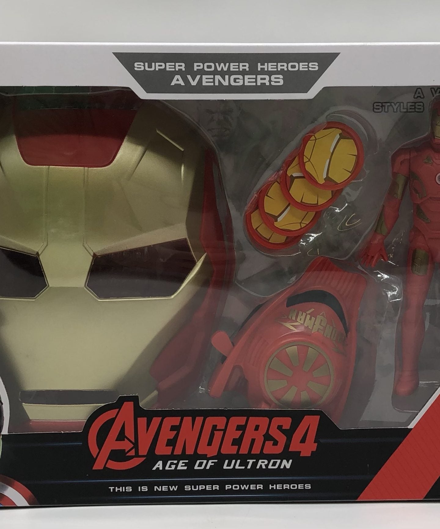 Avengers 4 Age of Ultron Super Power Heroes Captain America Action Figure Play Set