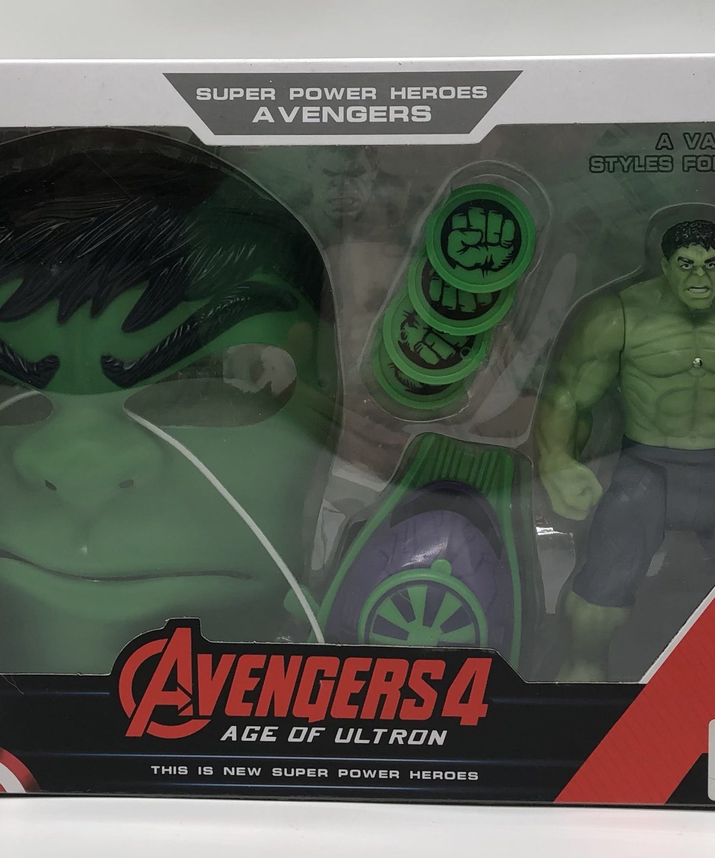 Avengers 4 Age of Ultron Super Power Heroes Captain America Action Figure Play Set