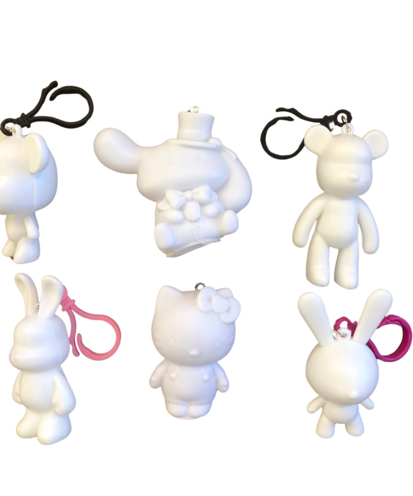 Coloring Character Keychain