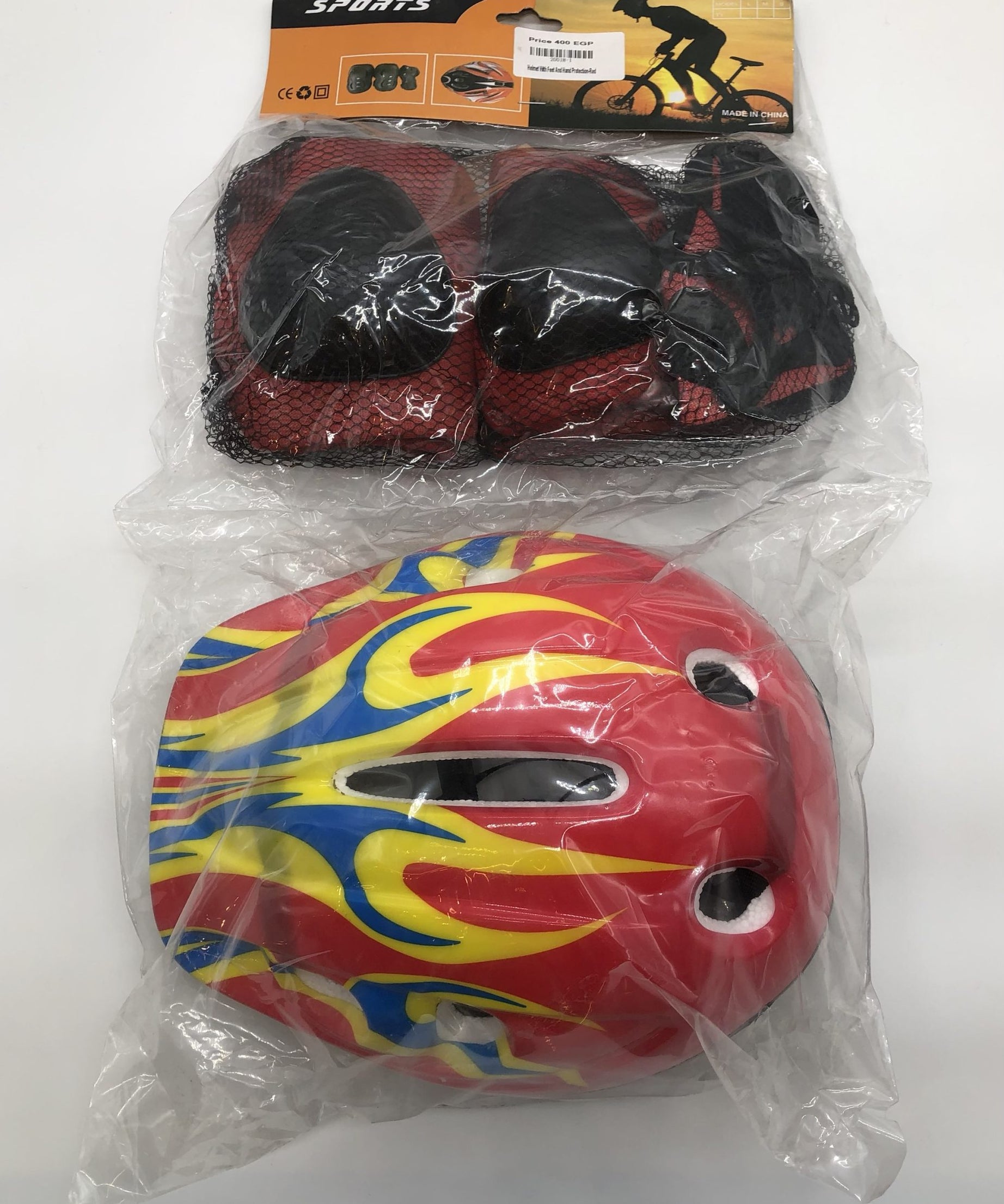 Helmet With Feet And Hand Protection-Blue