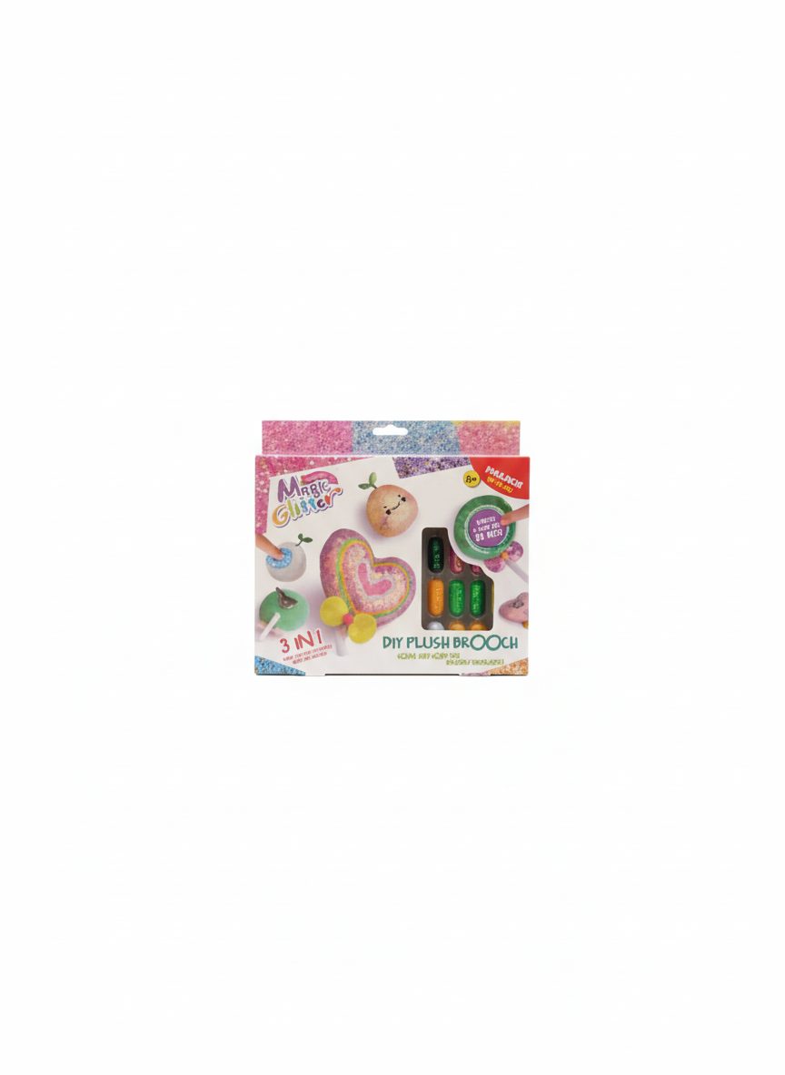 Magic Glitter DIY Plush Brooch Kit