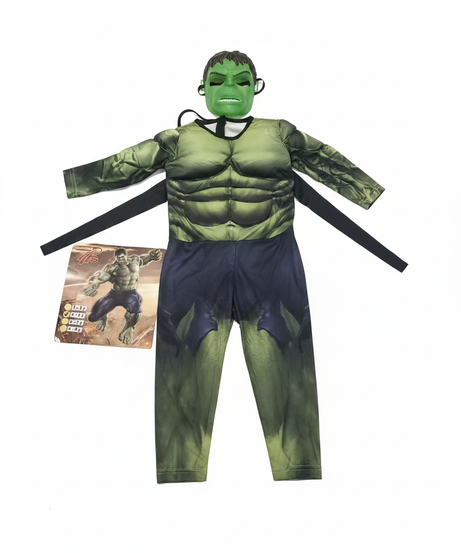 Hulk Muscle Chest Superhero Costume with Mask