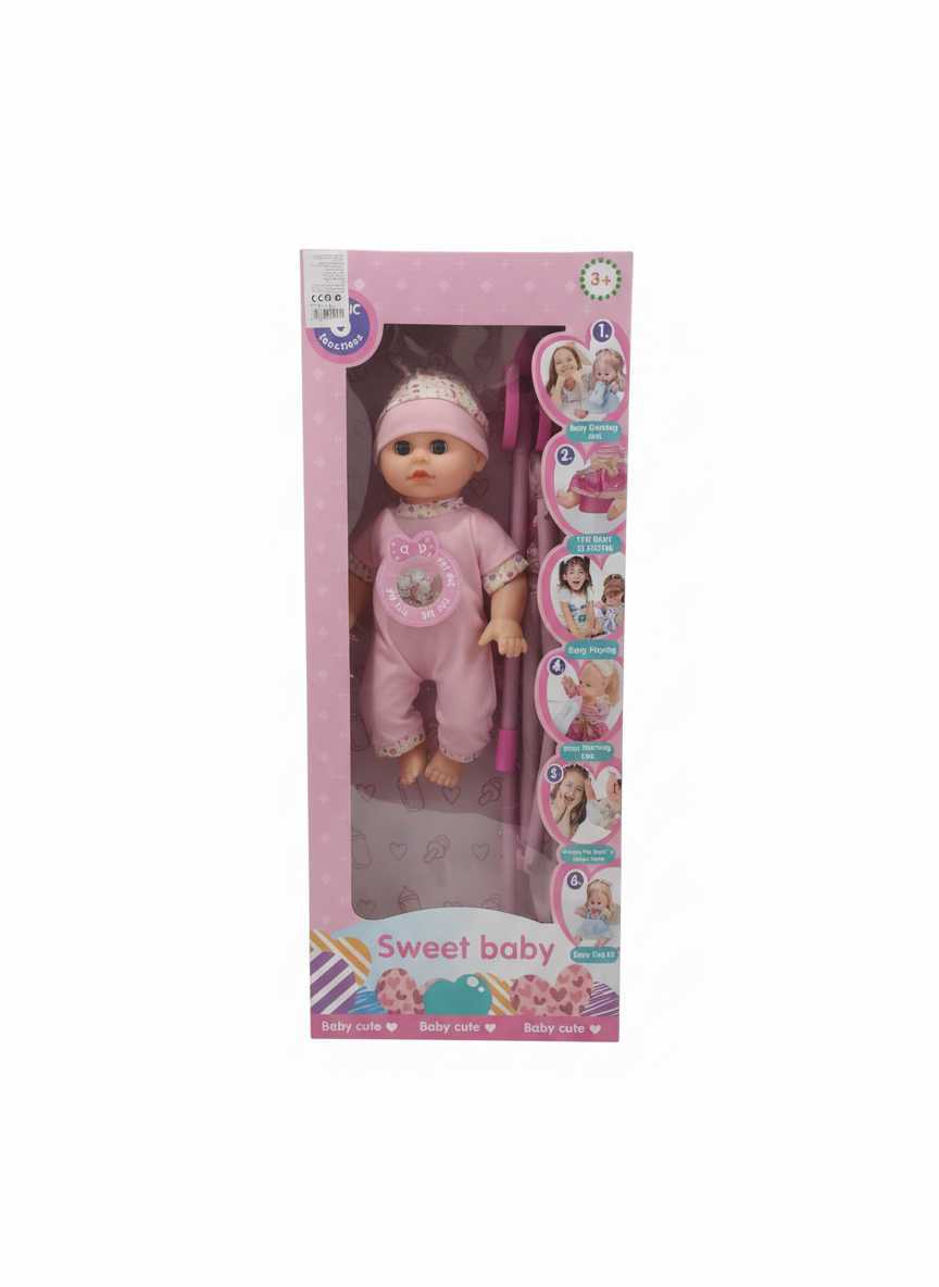 Sweet Baby Doll with Stroller