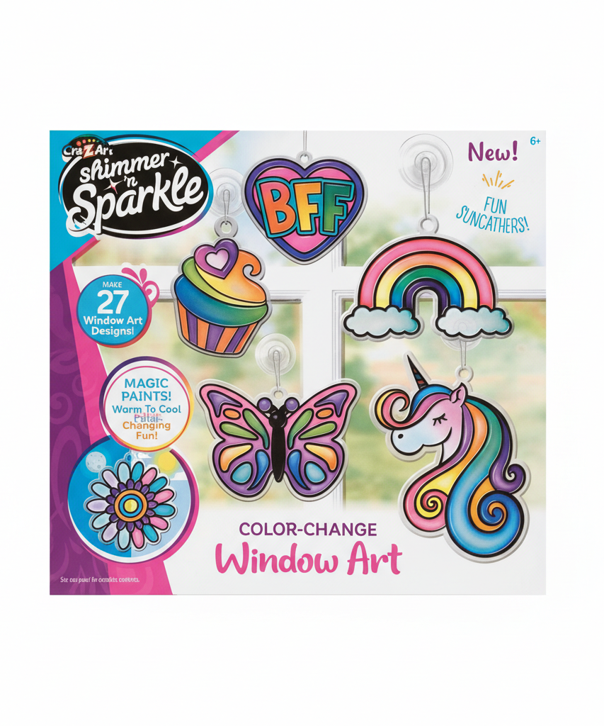 Cra-Z-Art Shimmer 'n Sparkle Color-Change Window Art