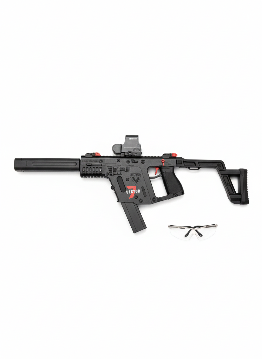 KRISS Vector Style Gel Blaster with Red Dot Sight Orbeez Gun