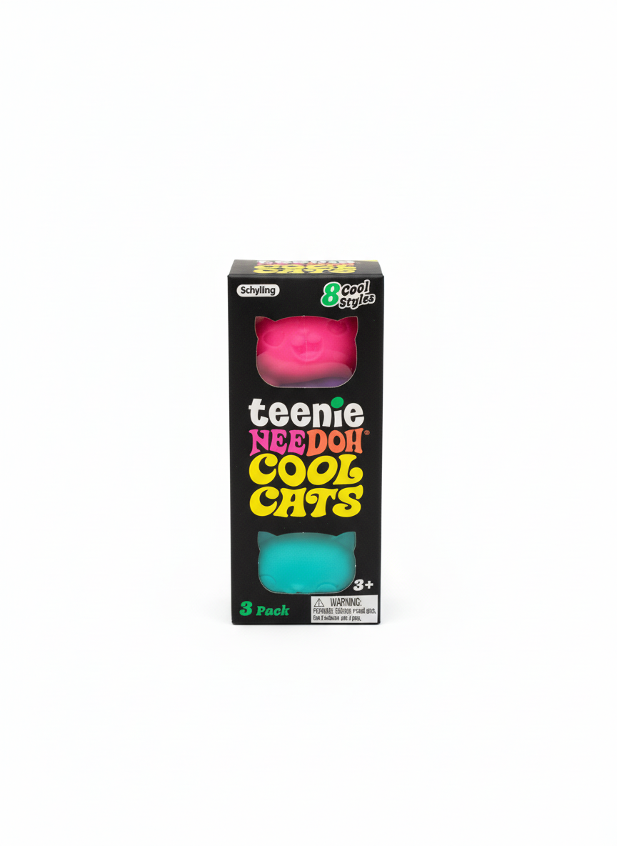 Teenie NeeDoh Cool Cats - 3 Pack
