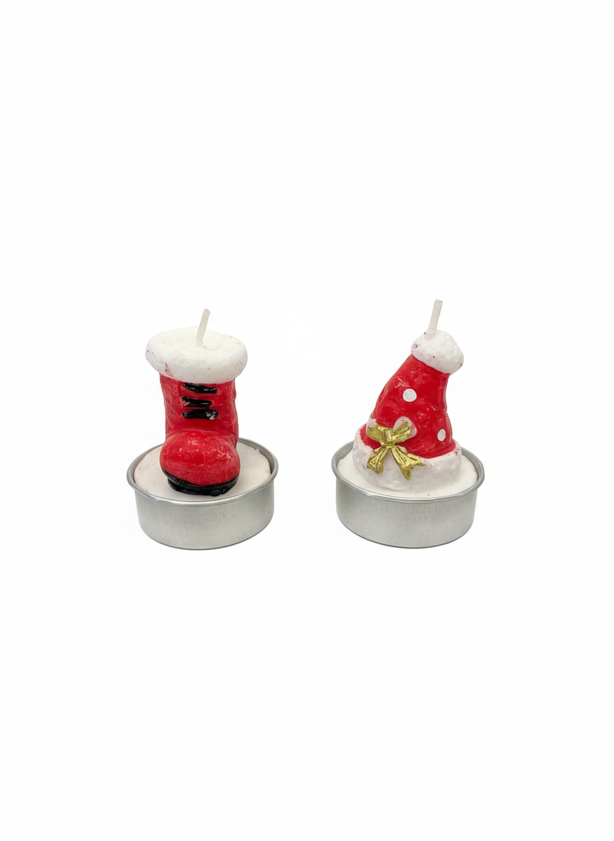 Decorative Christmas Holiday Tea Light Candle Set