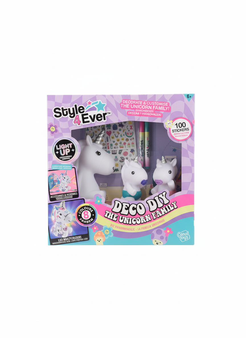 Style 4 Ever Deco Diy The Unicorn Family 100 Stickers
