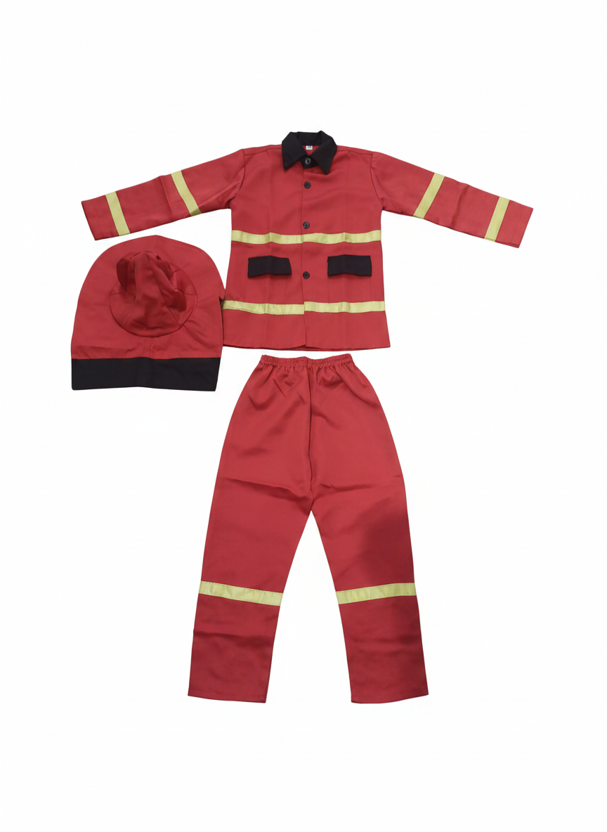 Kids Firefighter Costume Play Set