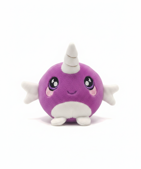 Sparkle Eye Purple Narwhal Unicorn Plush