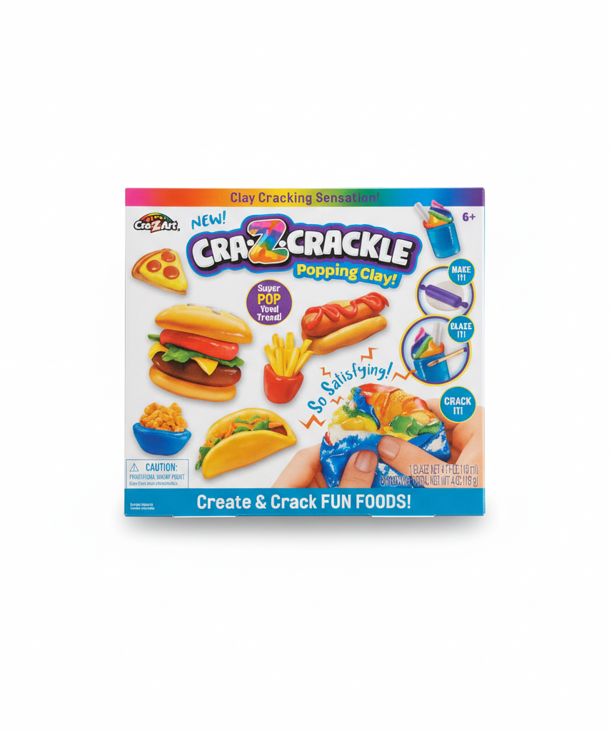 Cra-Z-CRACKLE Popping Clay! Create & Crack FUN FOODS!