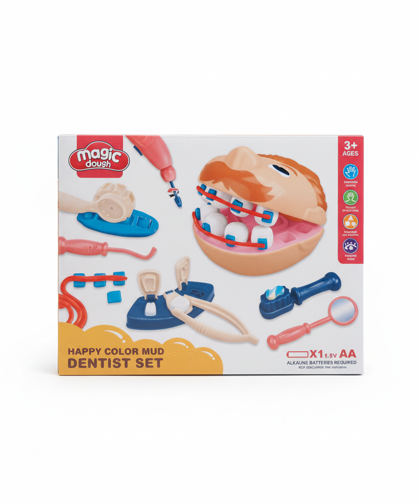 Magic Dough Happy Color Mud Dentist Set