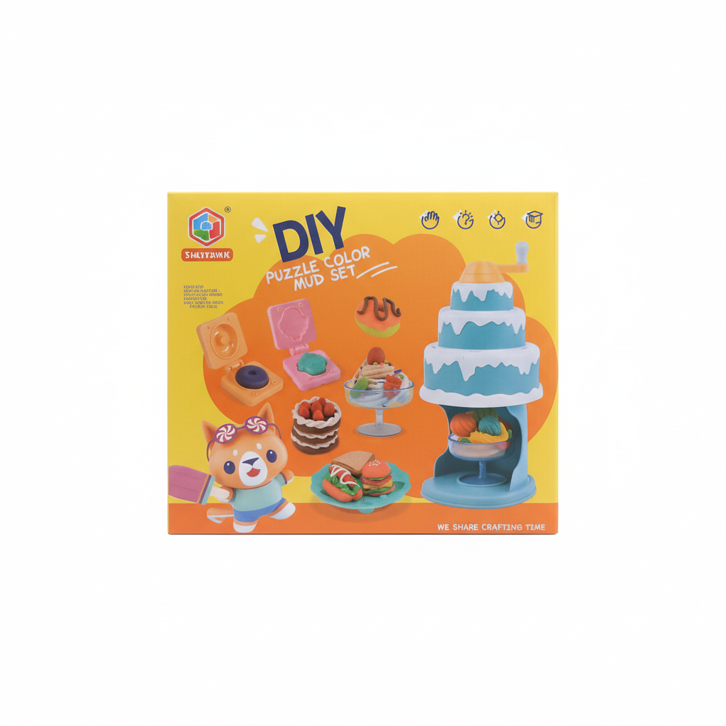 DIY Puzzle Color Mud Set