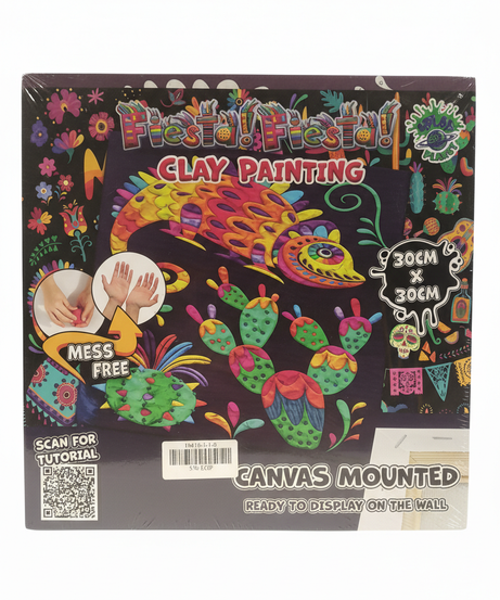 Clay Painting Canvas Mounted
