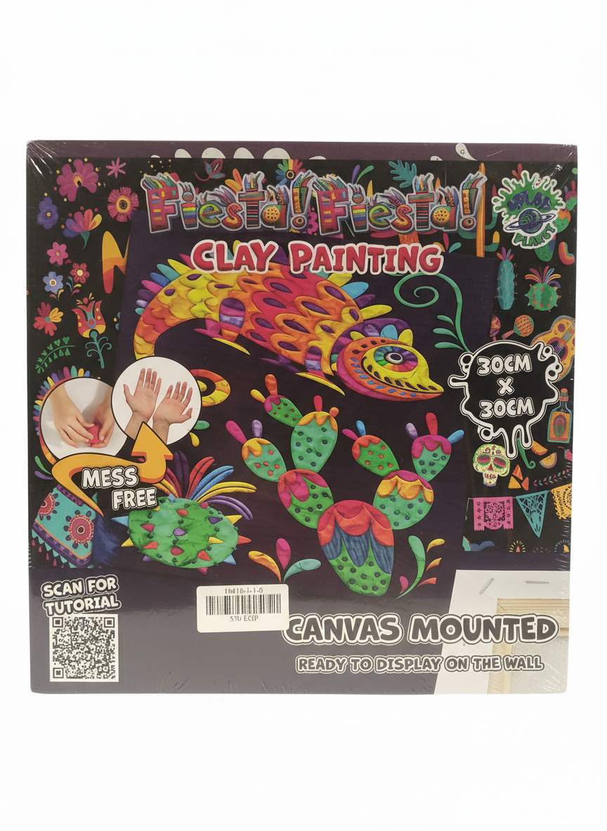 Clay Painting Canvas Mounted