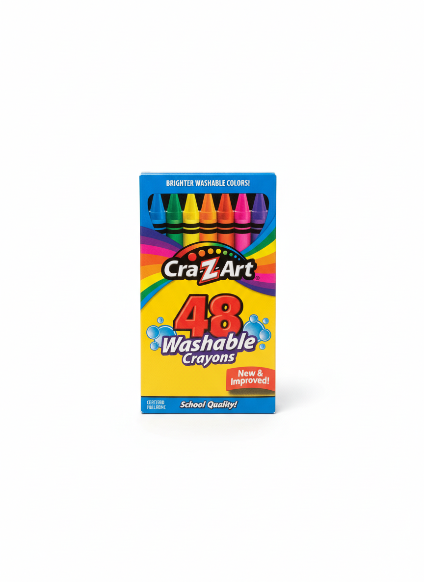 Brighter Washable Colors 48 Washable Crayons