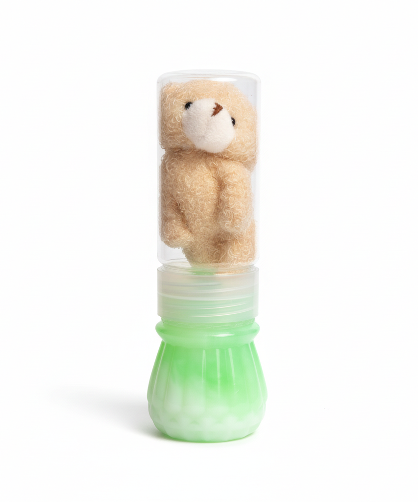 Teddy Bear Bubble Bottle & Plush Dispenser