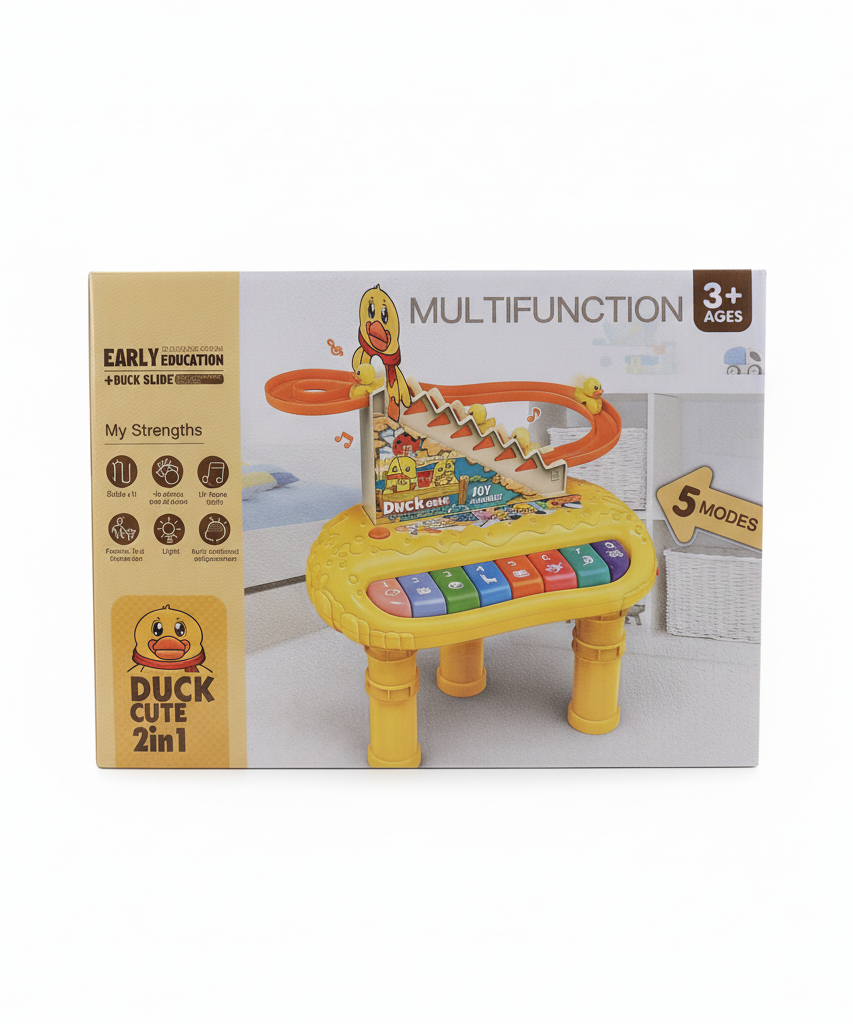Duck Cute 2in1 Multifunction Electronic Organ with Duck Slide