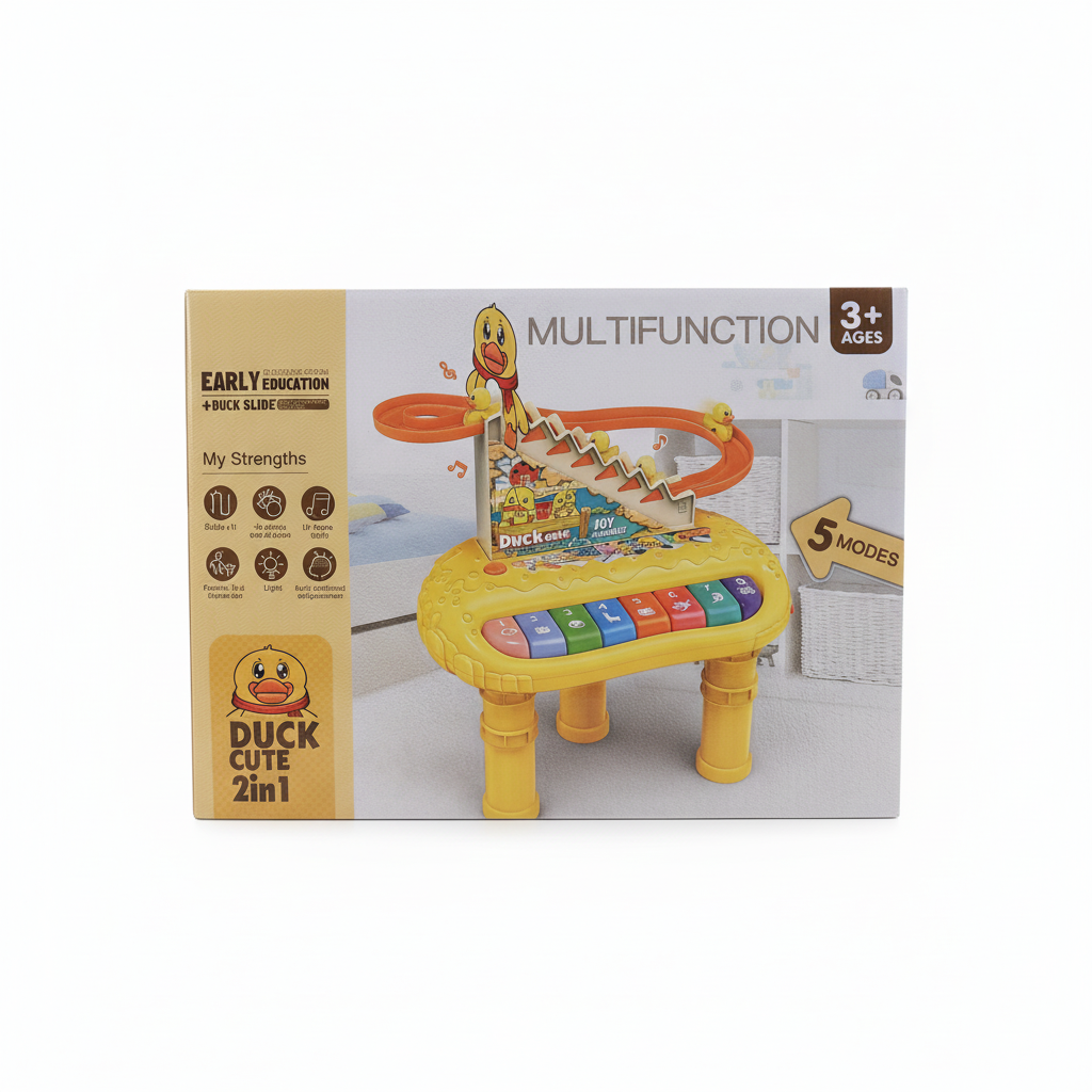 Duck Cute 2in1 Multifunction Electronic Organ with Duck Slide