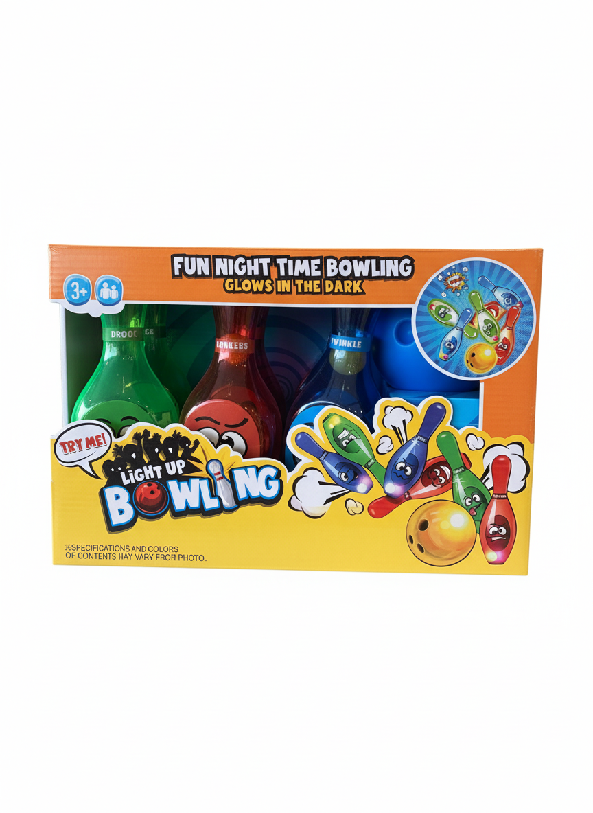 Light Up Bowling Fun Night Time Bowling Glows In The Dark