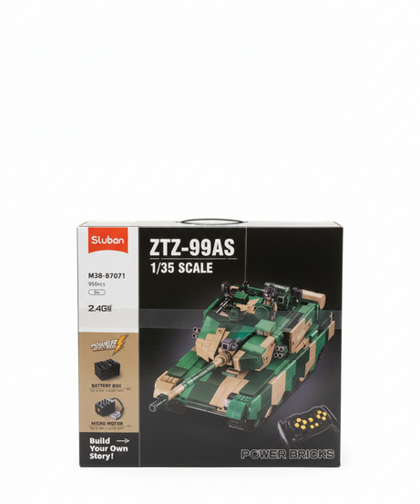 Sluban ZTZ-99AS 1/35 Scale RC Tank Building Block Set
