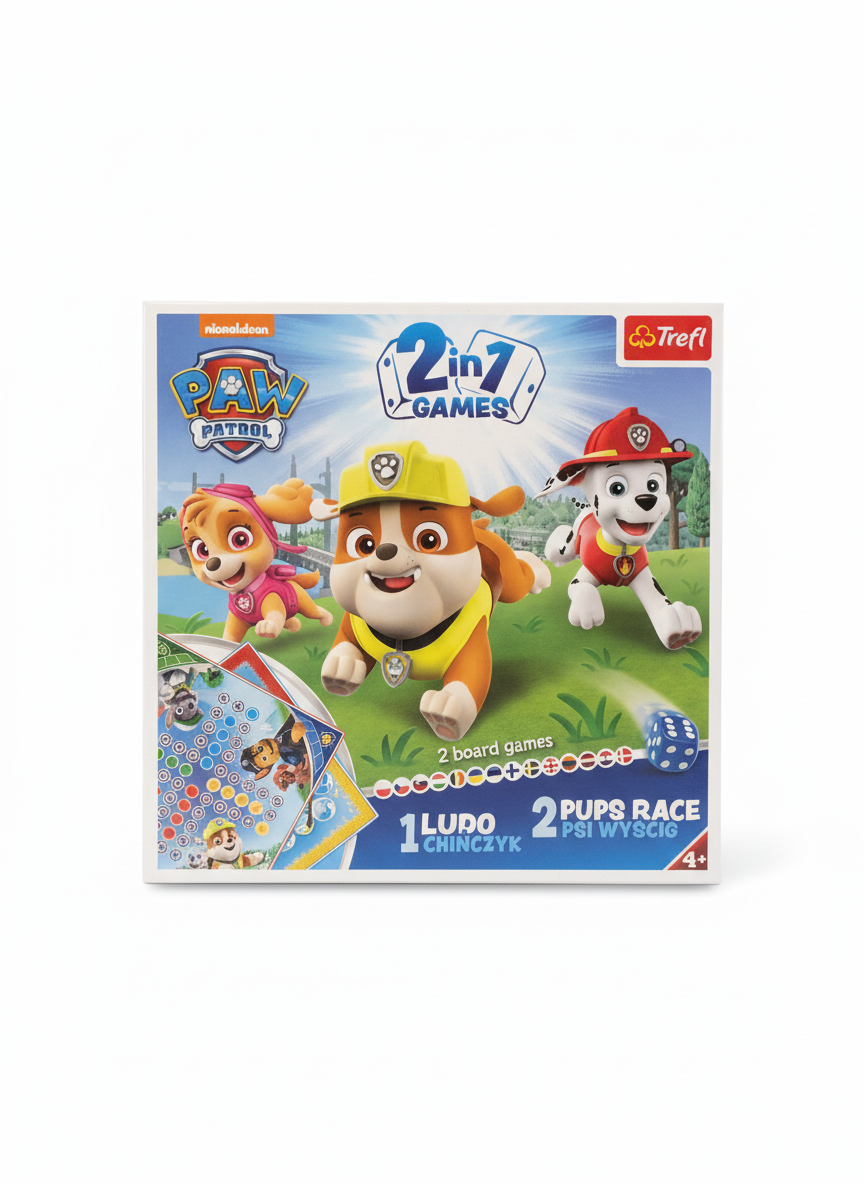 Paw Patrol 2 In 1 Game ( Ludo + Pups Race)  Trefl Puzzle