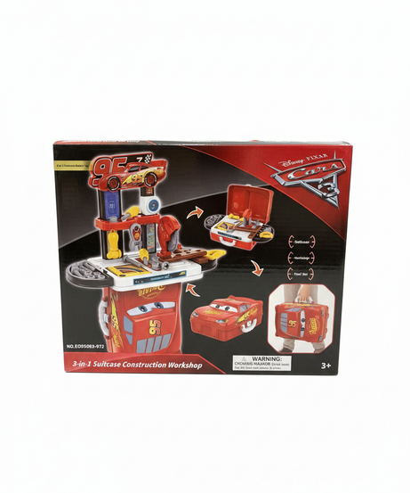 Disney Pixar Cars 3-in-1 Suitcase Construction Workshop