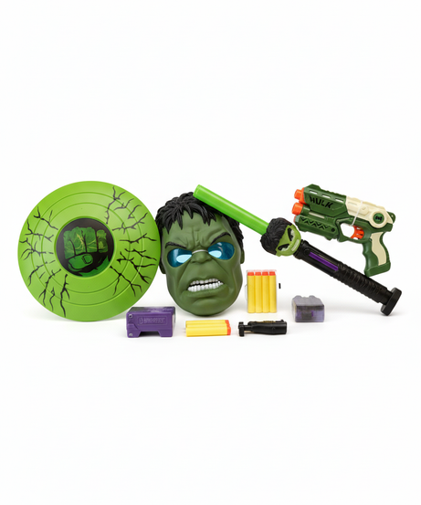 Hulk Avengers Endgame Hero Suit Simulation Toys Safety Funny Hero Weapon Set