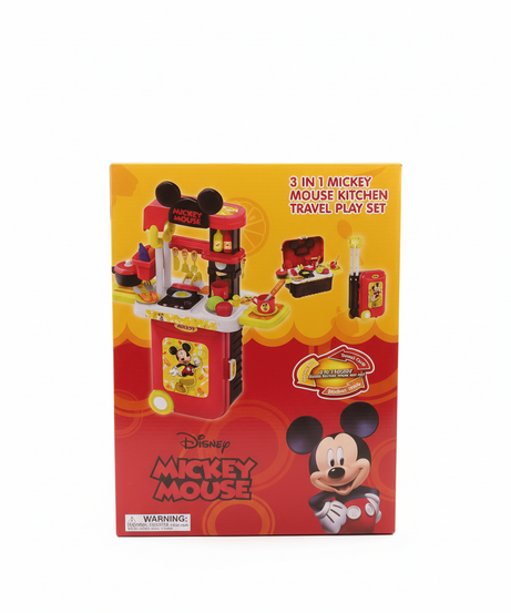 Mickey Mouse  3 In 1 Kitchen Travel Play Set