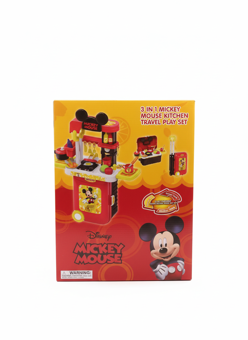 Mickey Mouse  3 In 1 Kitchen Travel Play Set