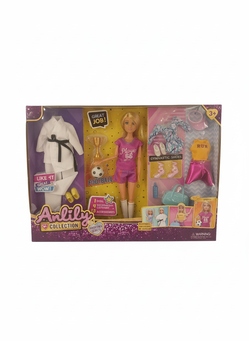 Anlily Collection Vocation Sports 1 Doll 4 Occupation Clothing 13 Accessories