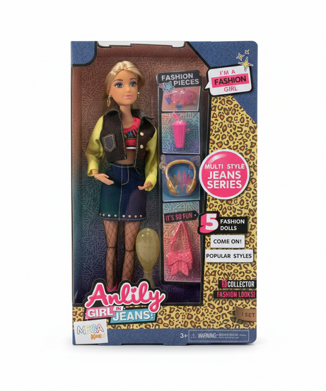 Anlily Fashion Girl Jeans Doll - Multi Style Jeans Series