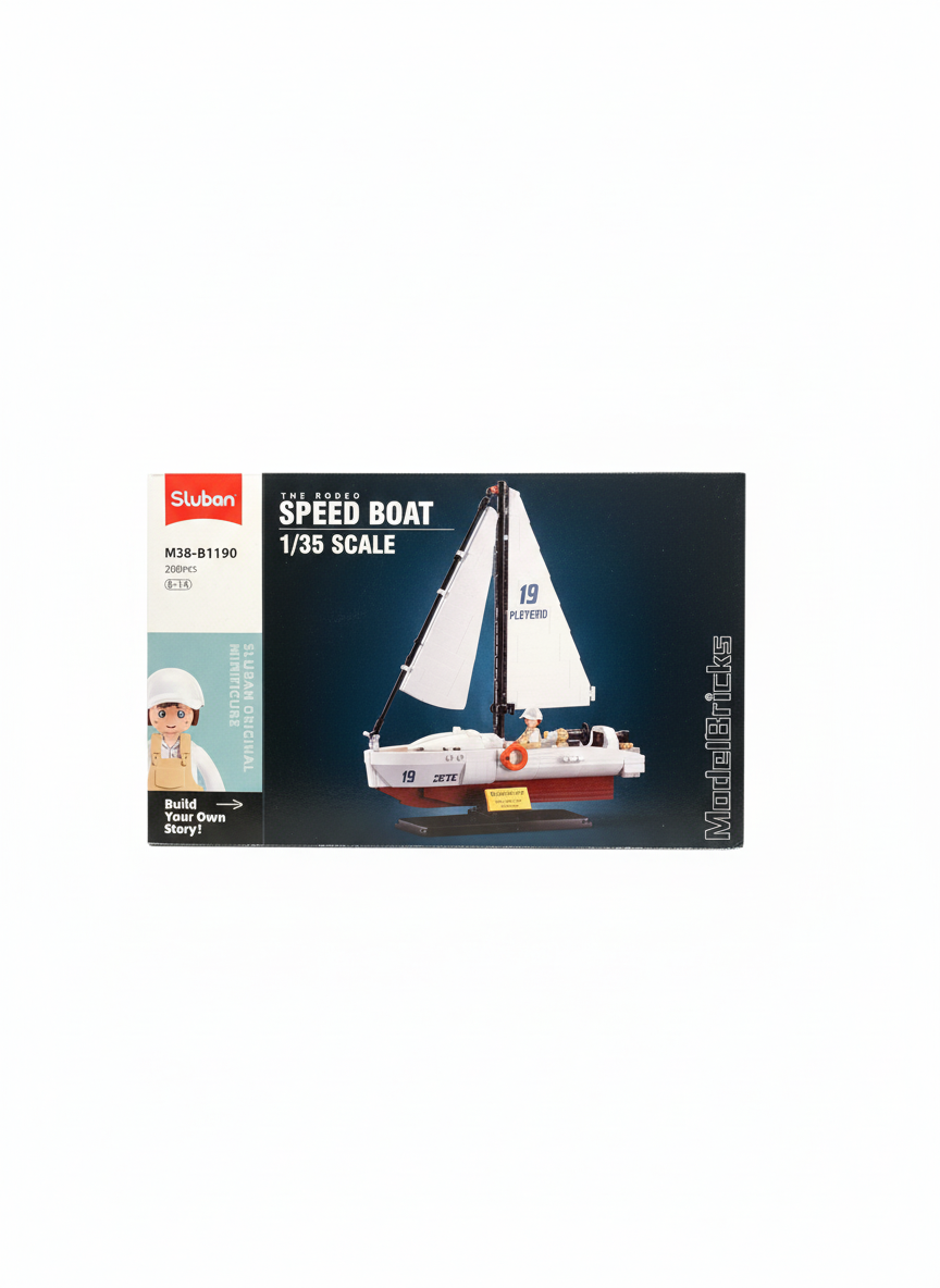 Model Bricks The Rodeo Speed Boat 260 PCS Lego