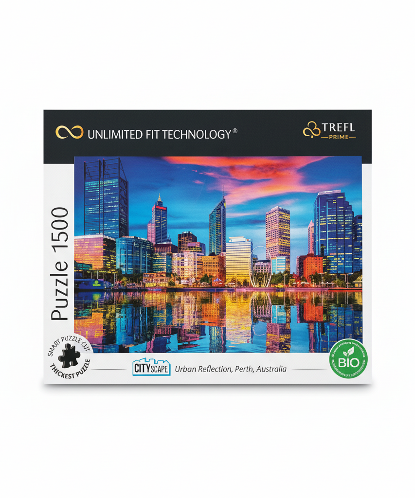 Trefl Prime Cityscape: Urban Reflection, Perth, Australia - 1500 Piece Puzzle