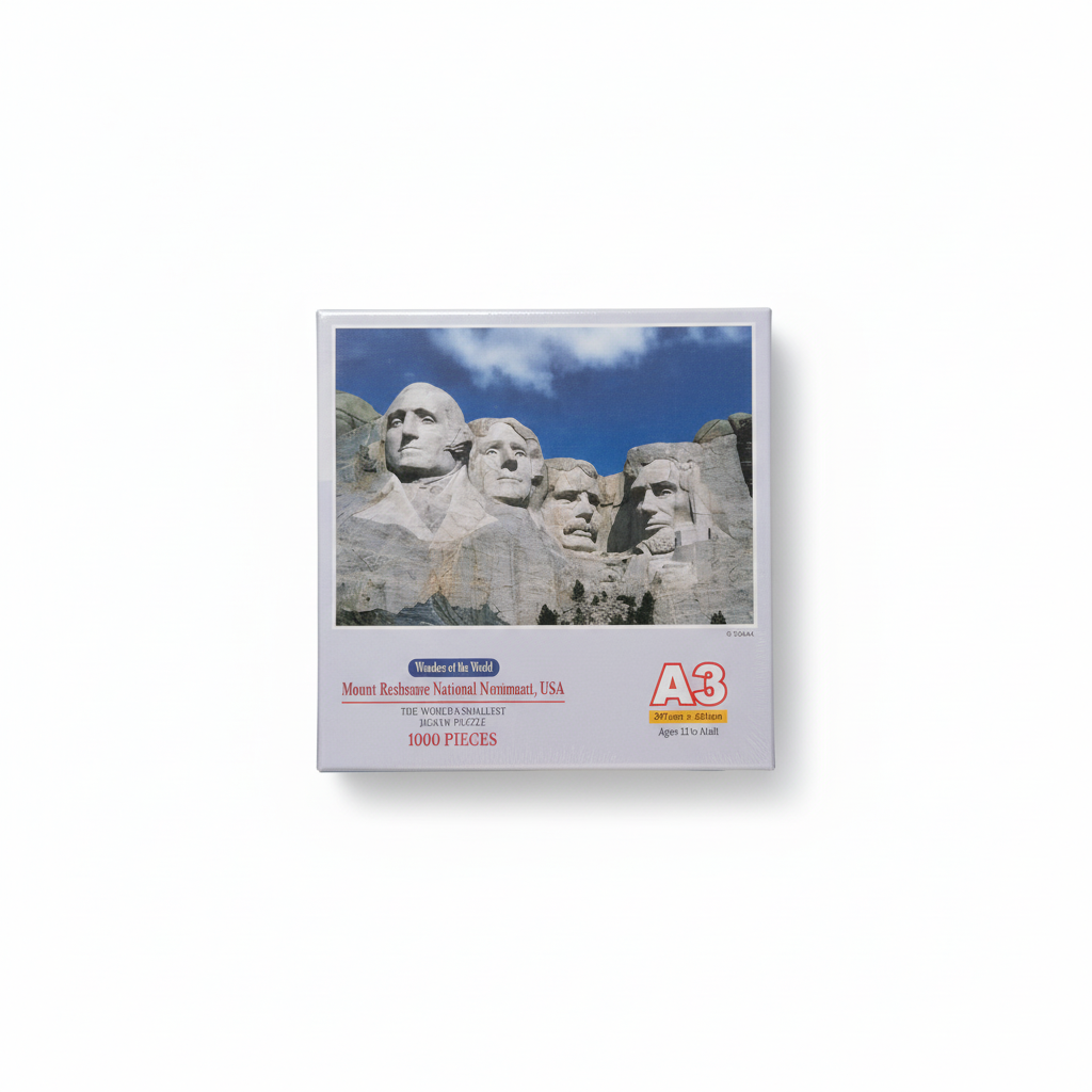 Wonders of the World Mount Rushmore National Monument, USA Jigsaw Puzzle