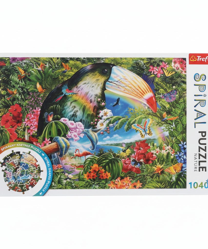 Trefl Spiral Puzzle Nature - Toucan & Rainforest, 1040 Pieces