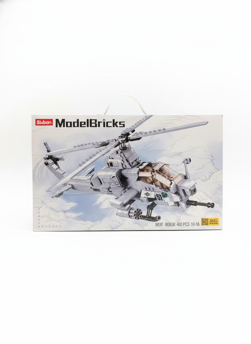Model Bricks Helicopter 482 PCS Lego