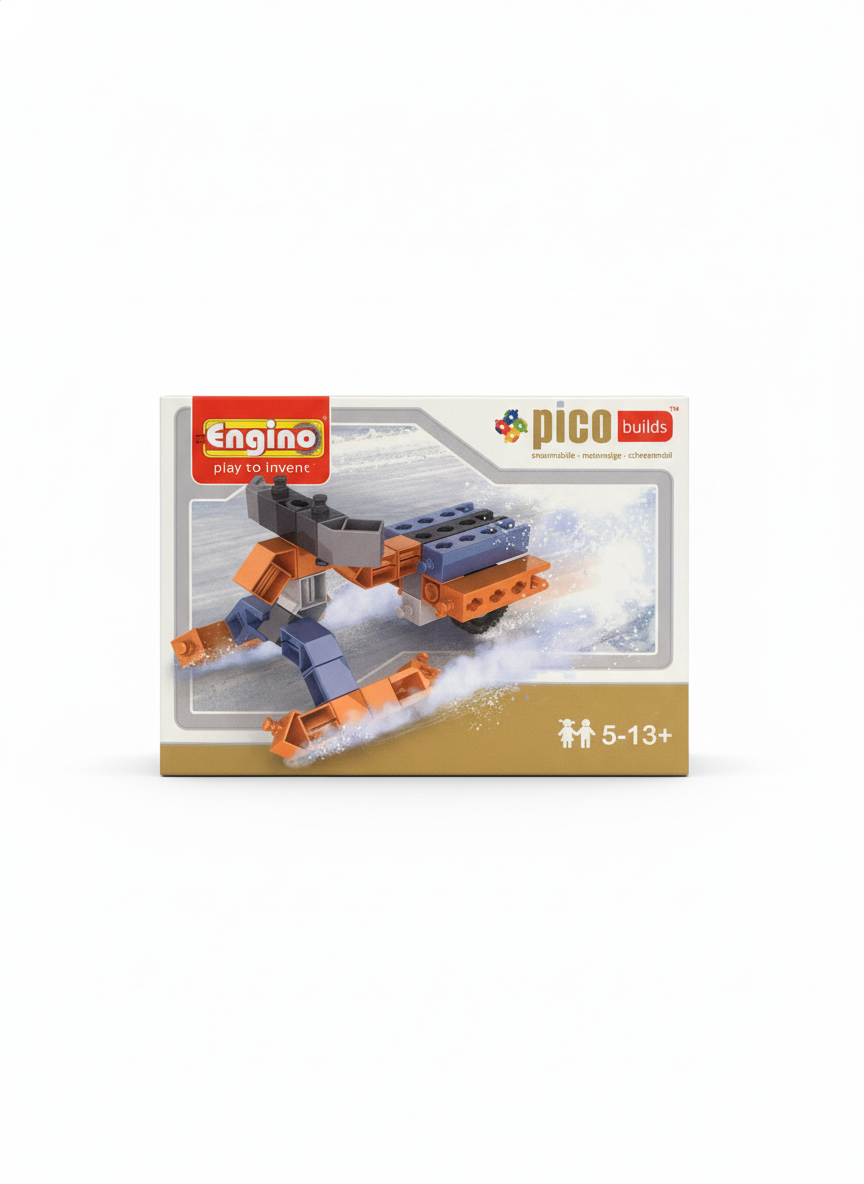 Engino Play To Invent Snowmobile Snap Fit System