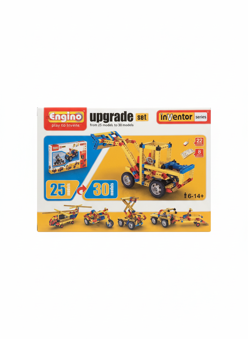 Inventor Engino Play To Invent Upgrade Set From 25 Models To 30 Models