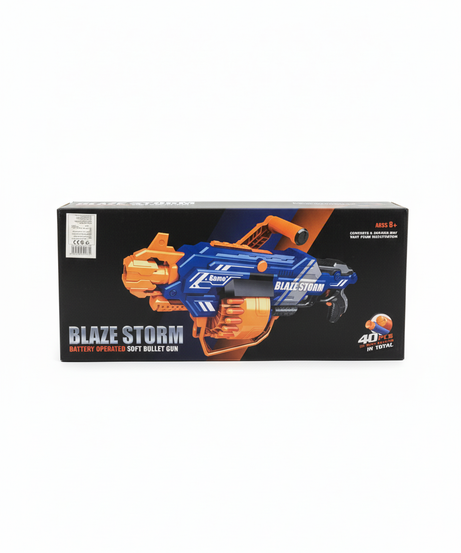Blaze Storm Battery Operated Soft Bullet Gun 40 PCS Of Soft Bullets
